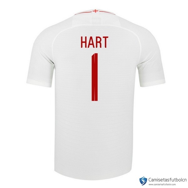 Camiseta Seleccion Inglaterra Primera equipo Hart 2018 Blanco